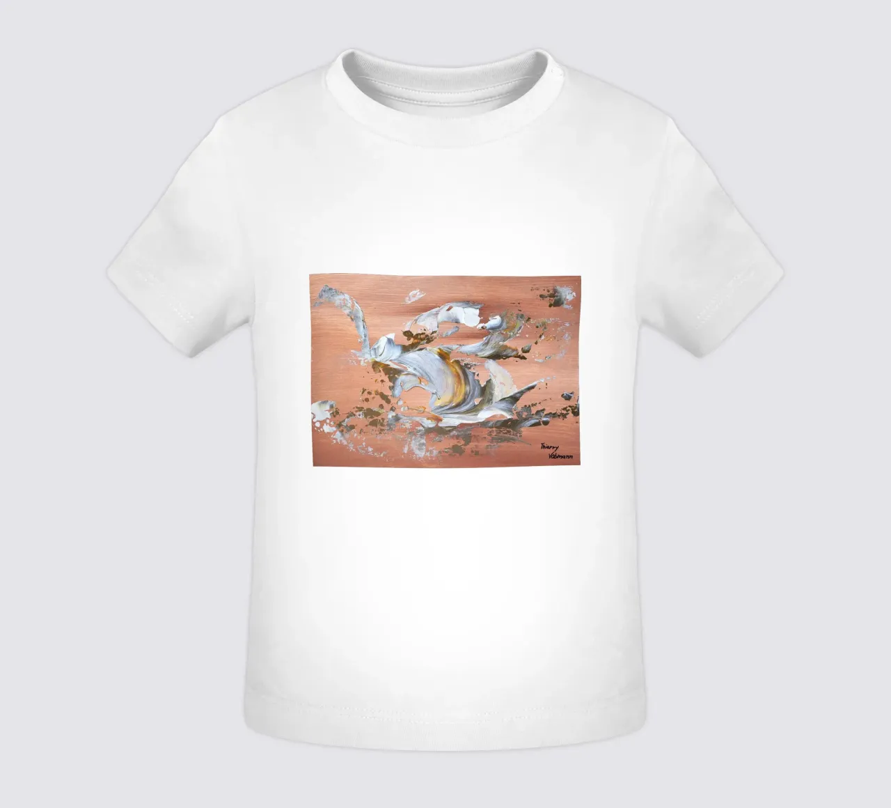 MESSAGE FROM THE HEART 16 camiseta de bebé de Thierry Vobmann Abstract painting