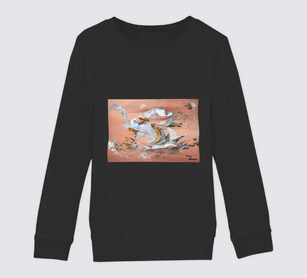 MESSAGE FROM THE HEART 16 felpa bambino da Thierry Vobmann Abstract painting