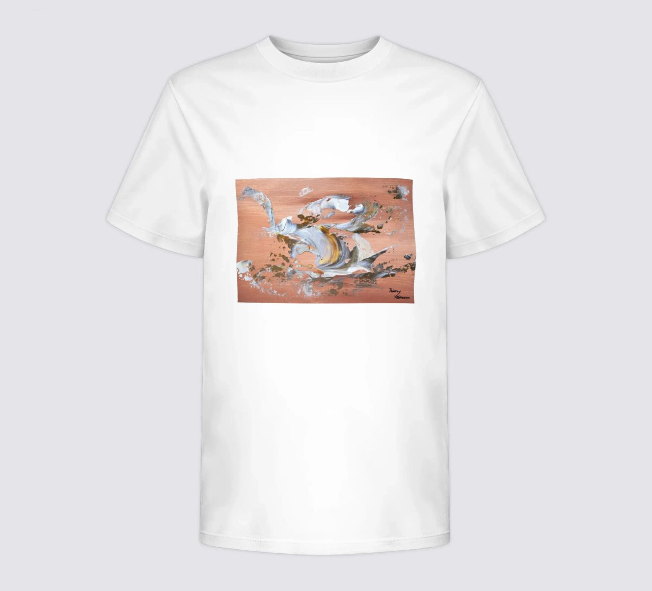 MESSAGE FROM THE HEART 16 t-shirt bambini da Thierry Vobmann Abstract painting