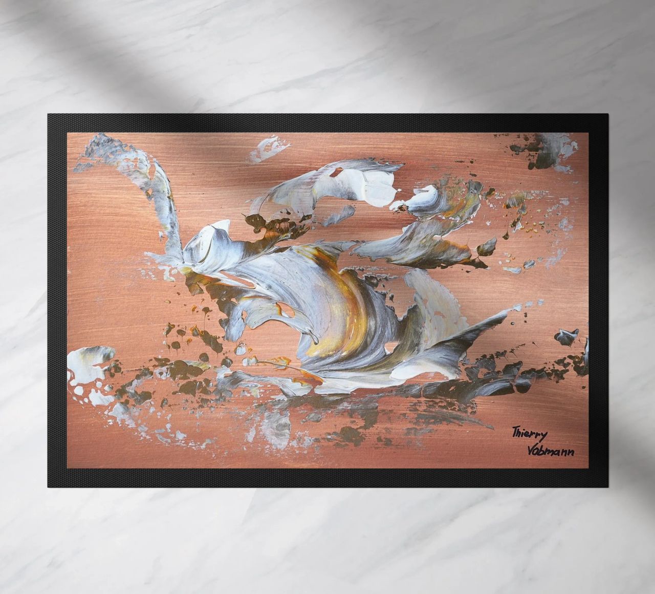 MESSAGE FROM THE HEART 16 zerbino da Thierry Vobmann Abstract painting