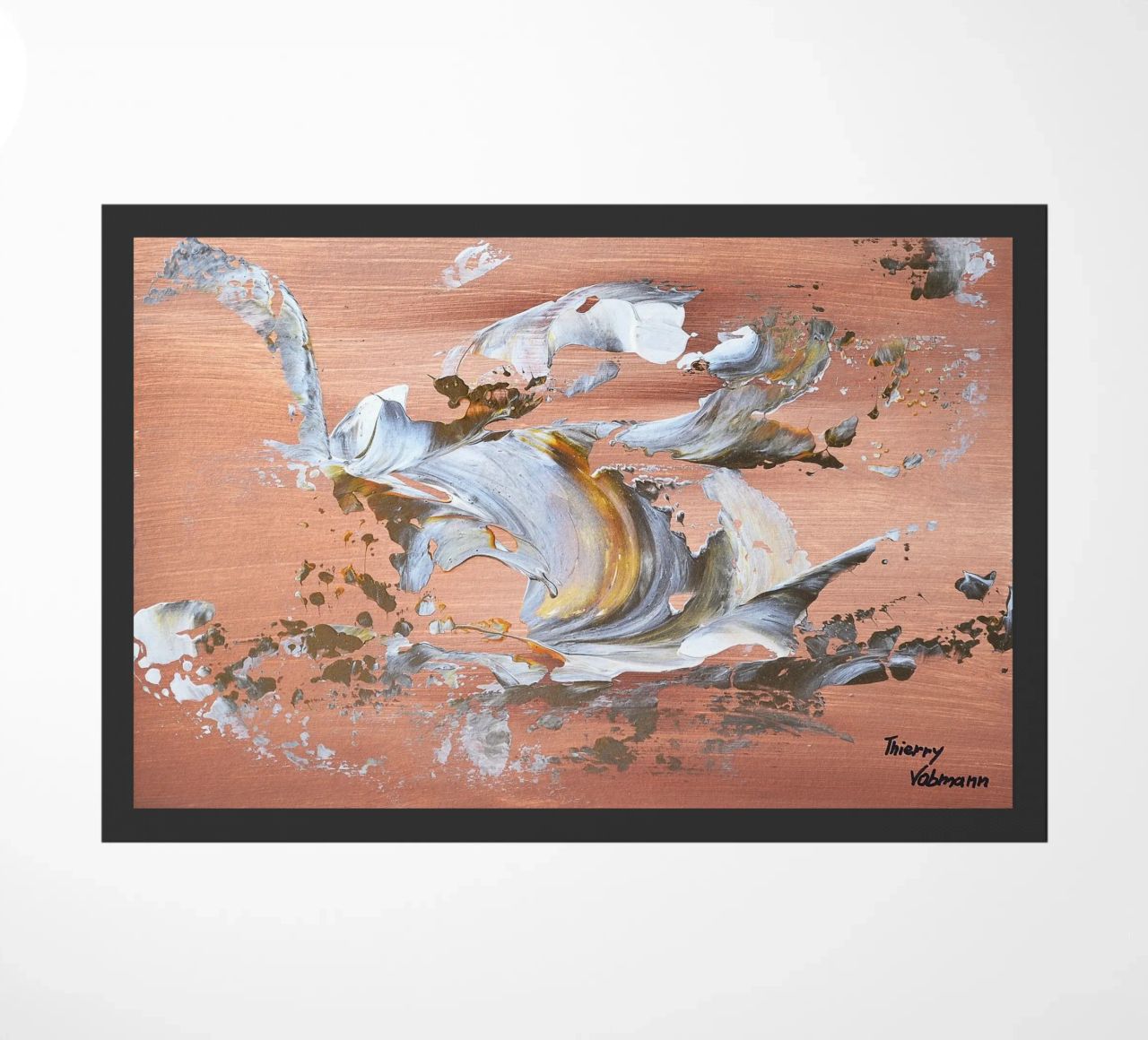 MESSAGE FROM THE HEART 16 zerbino da Thierry Vobmann Abstract painting