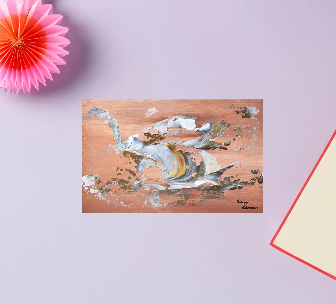 MESSAGE FROM THE HEART 16 adesivo da Thierry Vobmann Abstract painting