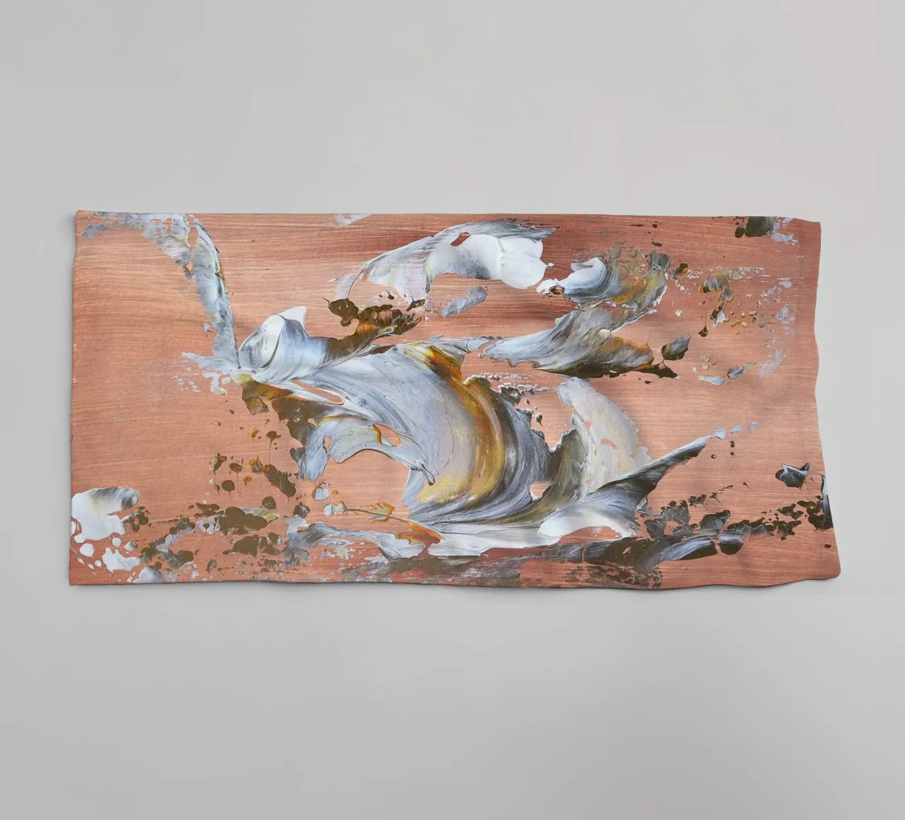 MESSAGE FROM THE HEART 16 serviette de bain de Thierry Vobmann Abstract painting