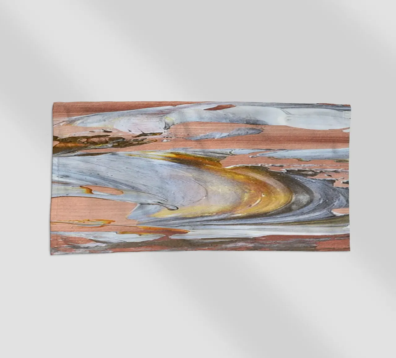 MESSAGE FROM THE HEART 16 Strandtuch von Thierry Vobmann Abstract painting