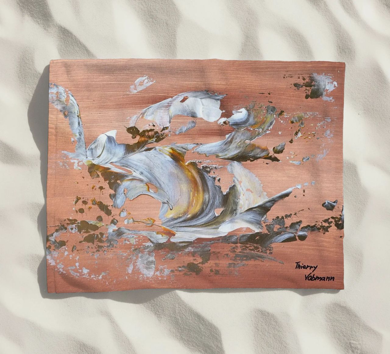 MESSAGE FROM THE HEART 16 telo mare da Thierry Vobmann Abstract painting
