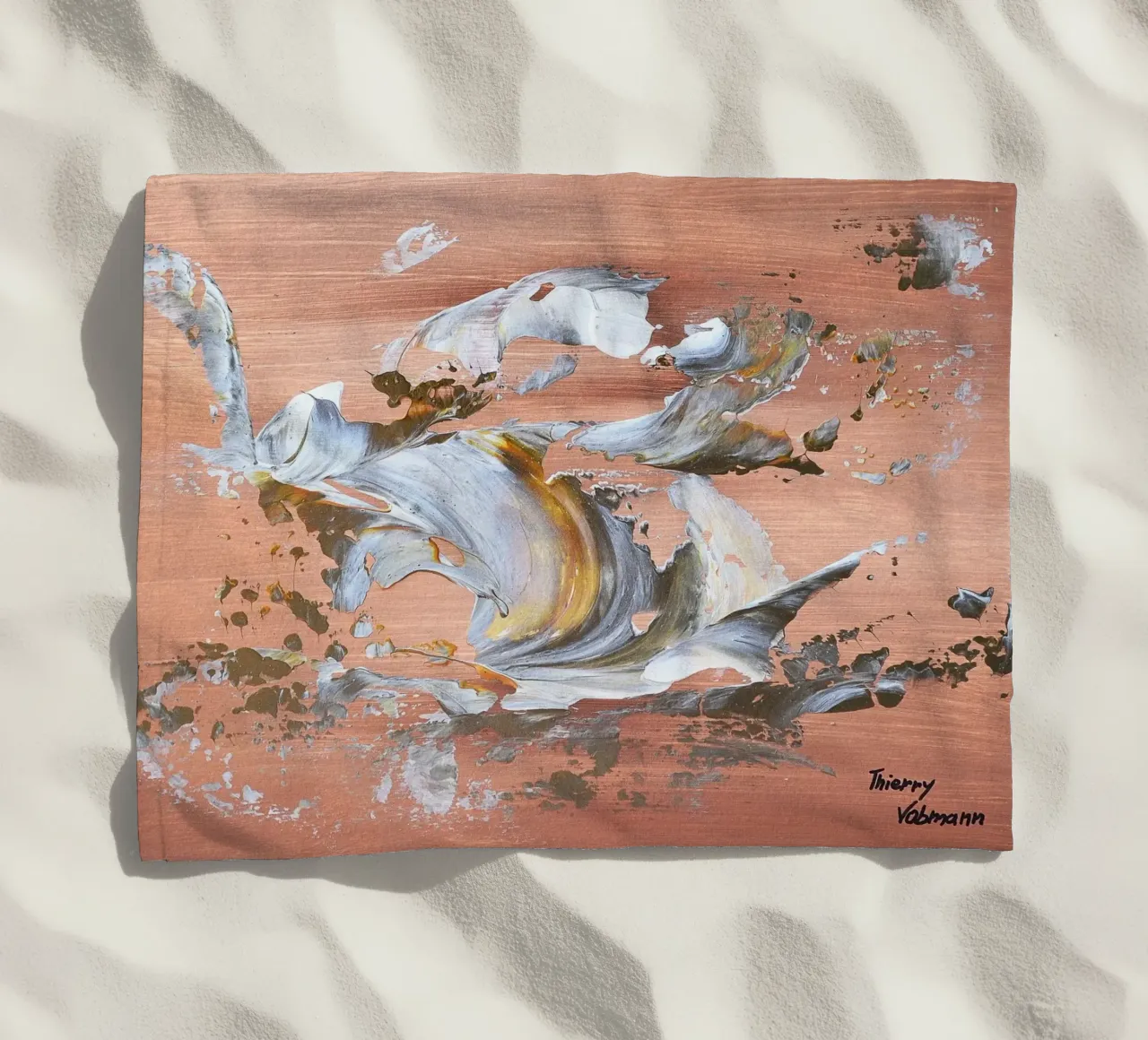 MESSAGE FROM THE HEART 16 telo mare da Thierry Vobmann Abstract painting