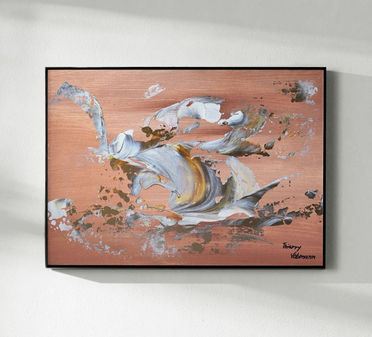 MESSAGE FROM THE HEART 16 plexiglass da Thierry Vobmann Abstract painting