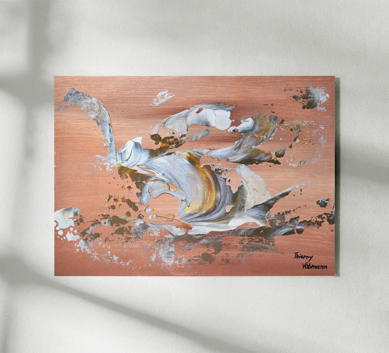 MESSAGE FROM THE HEART 16 plexiglas de Thierry Vobmann Abstract painting