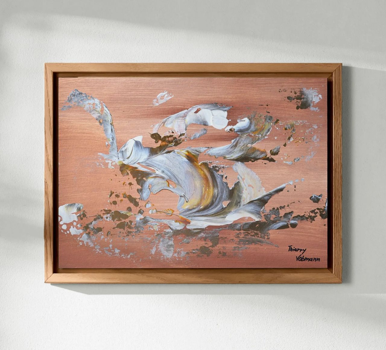 MESSAGE FROM THE HEART 16 alluminio dibond da Thierry Vobmann Abstract painting