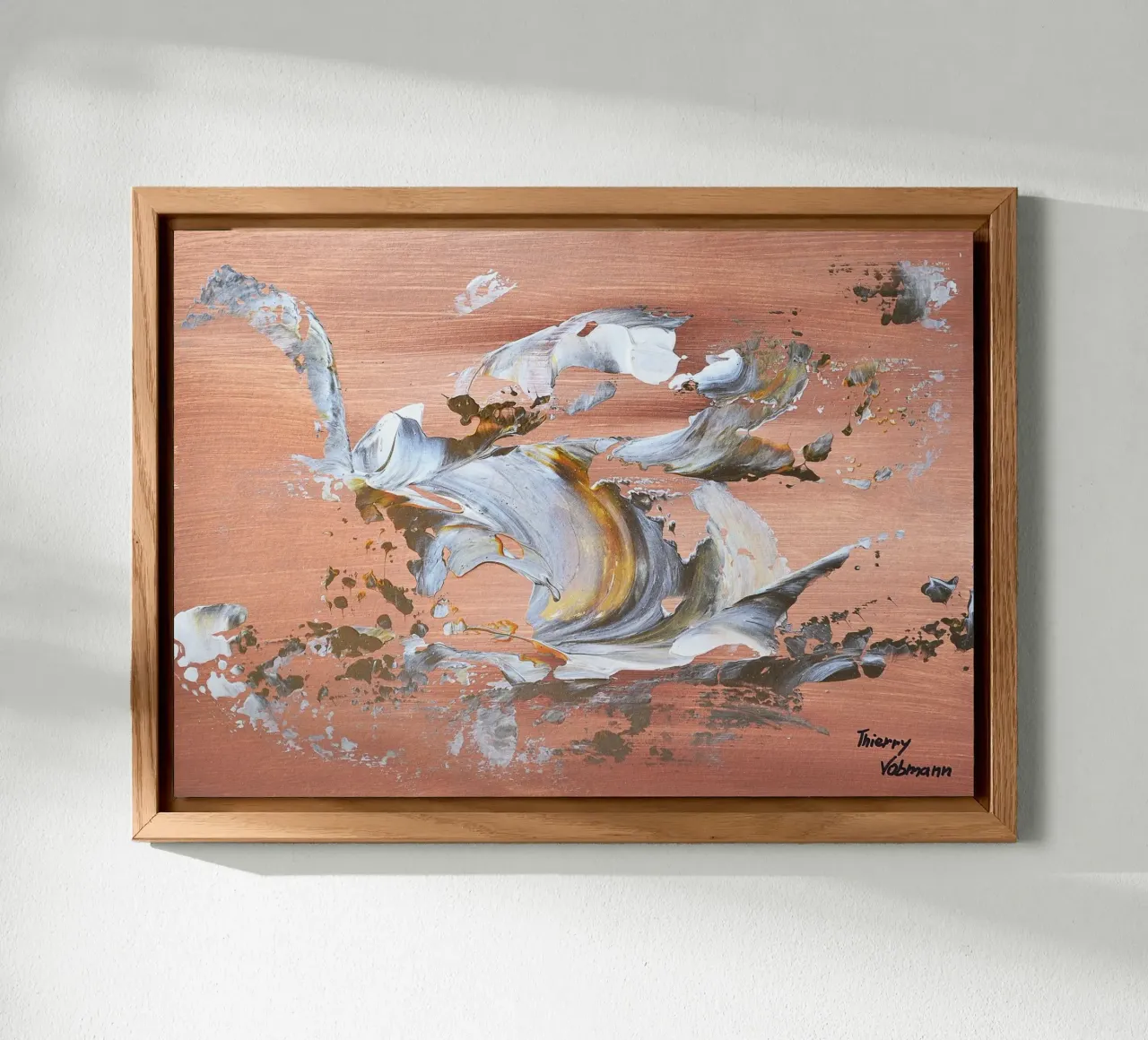 MESSAGE FROM THE HEART 16 Forex-Platte von Thierry Vobmann Abstract painting