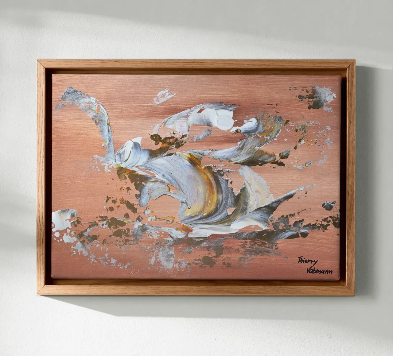 MESSAGE FROM THE HEART 16 Leinwand von Thierry Vobmann Abstract painting