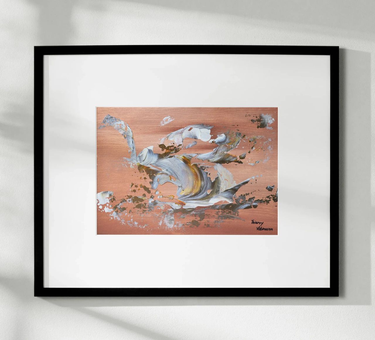 MESSAGE FROM THE HEART 16 Hahnemühle von Thierry Vobmann Abstract painting