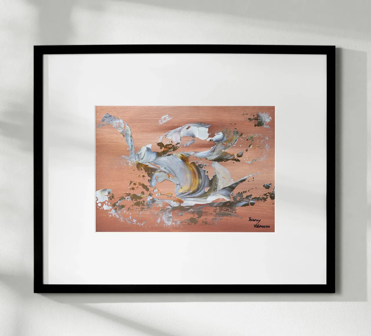 MESSAGE FROM THE HEART 16 carta hahnemühle da Thierry Vobmann Abstract painting