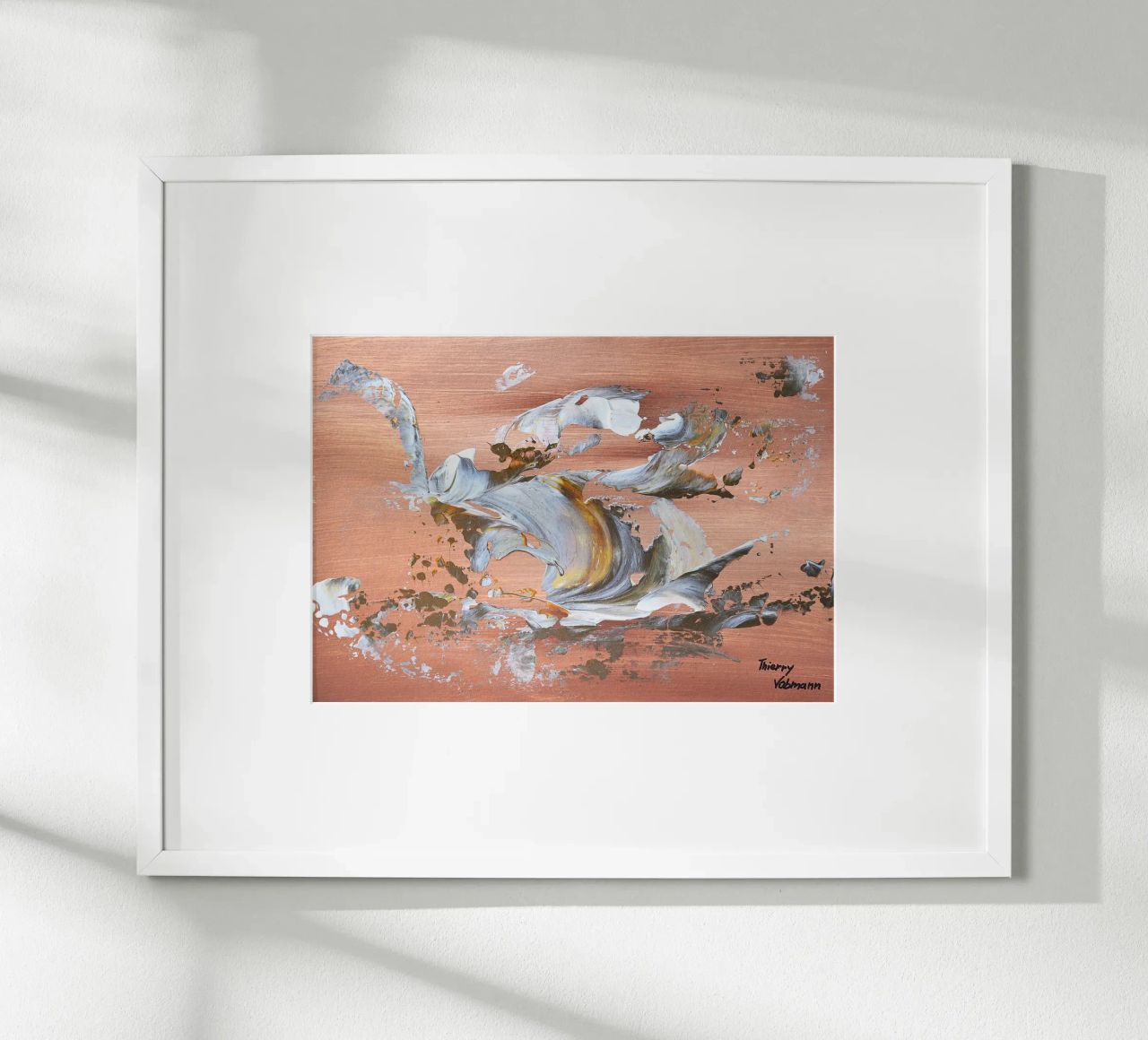 MESSAGE FROM THE HEART 16 Hahnemühle von Thierry Vobmann Abstract painting