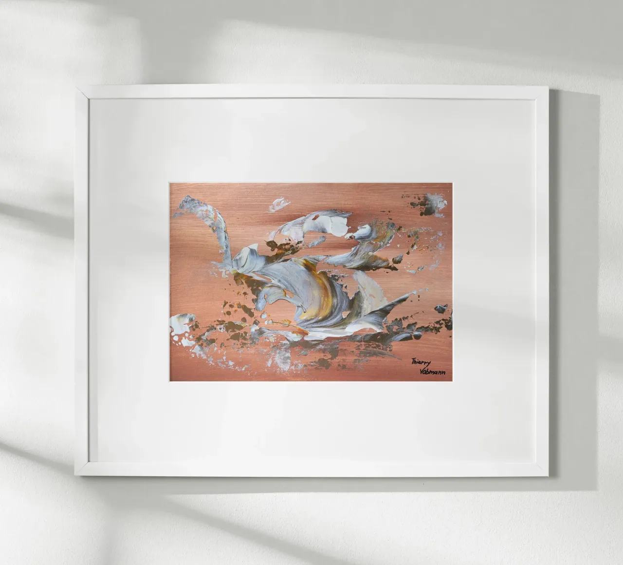 MESSAGE FROM THE HEART 16 carta hahnemühle da Thierry Vobmann Abstract painting