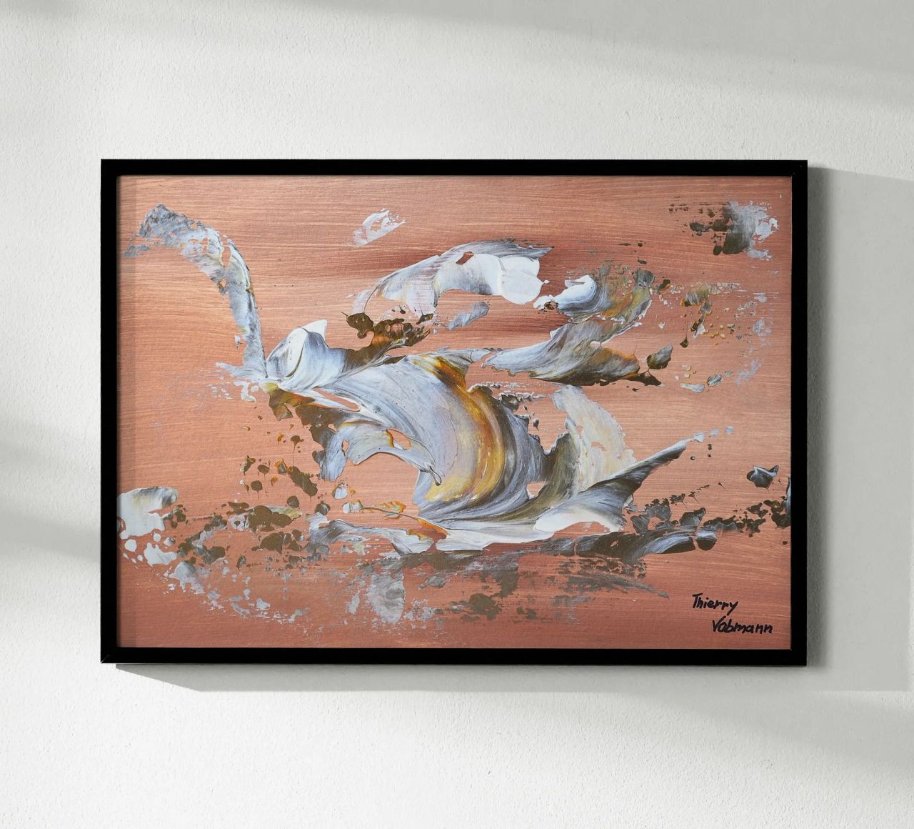 MESSAGE FROM THE HEART 16 Hahnemühle von Thierry Vobmann Abstract painting