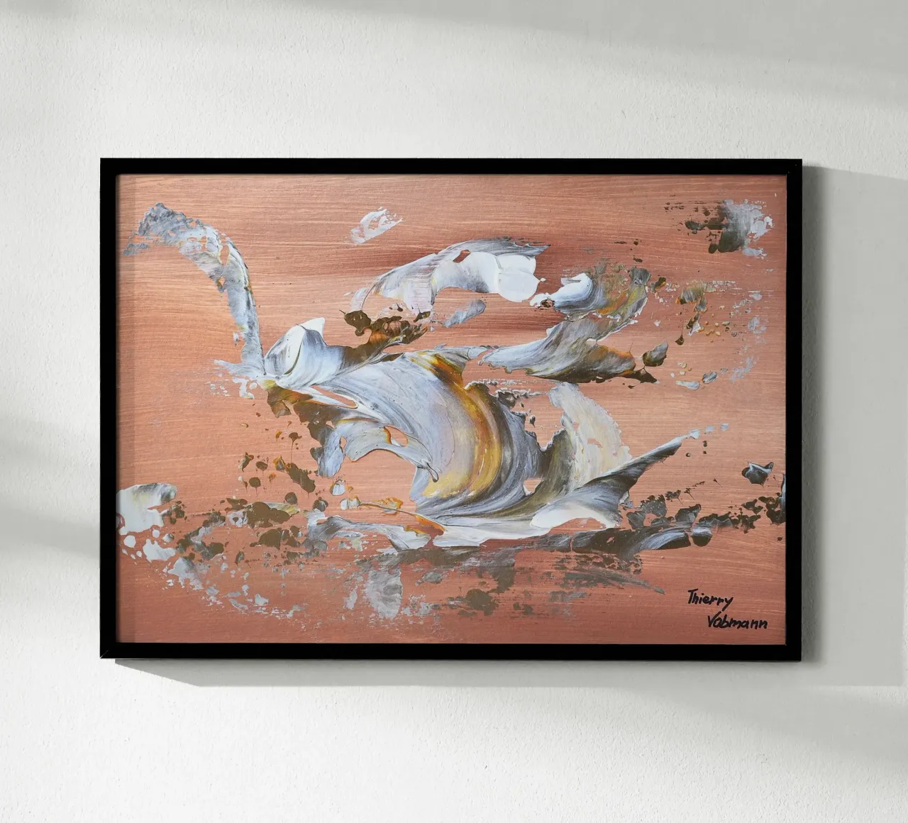 MESSAGE FROM THE HEART 16 Hahnemühle von Thierry Vobmann Abstract painting