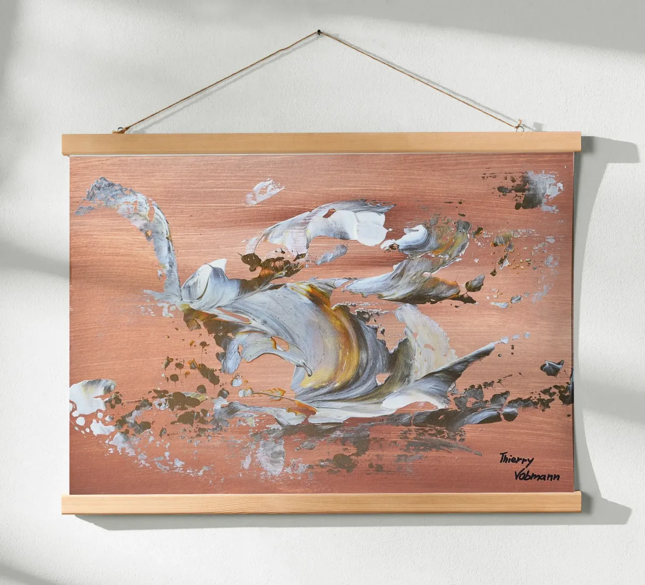MESSAGE FROM THE HEART 16 carta hahnemühle da Thierry Vobmann Abstract painting