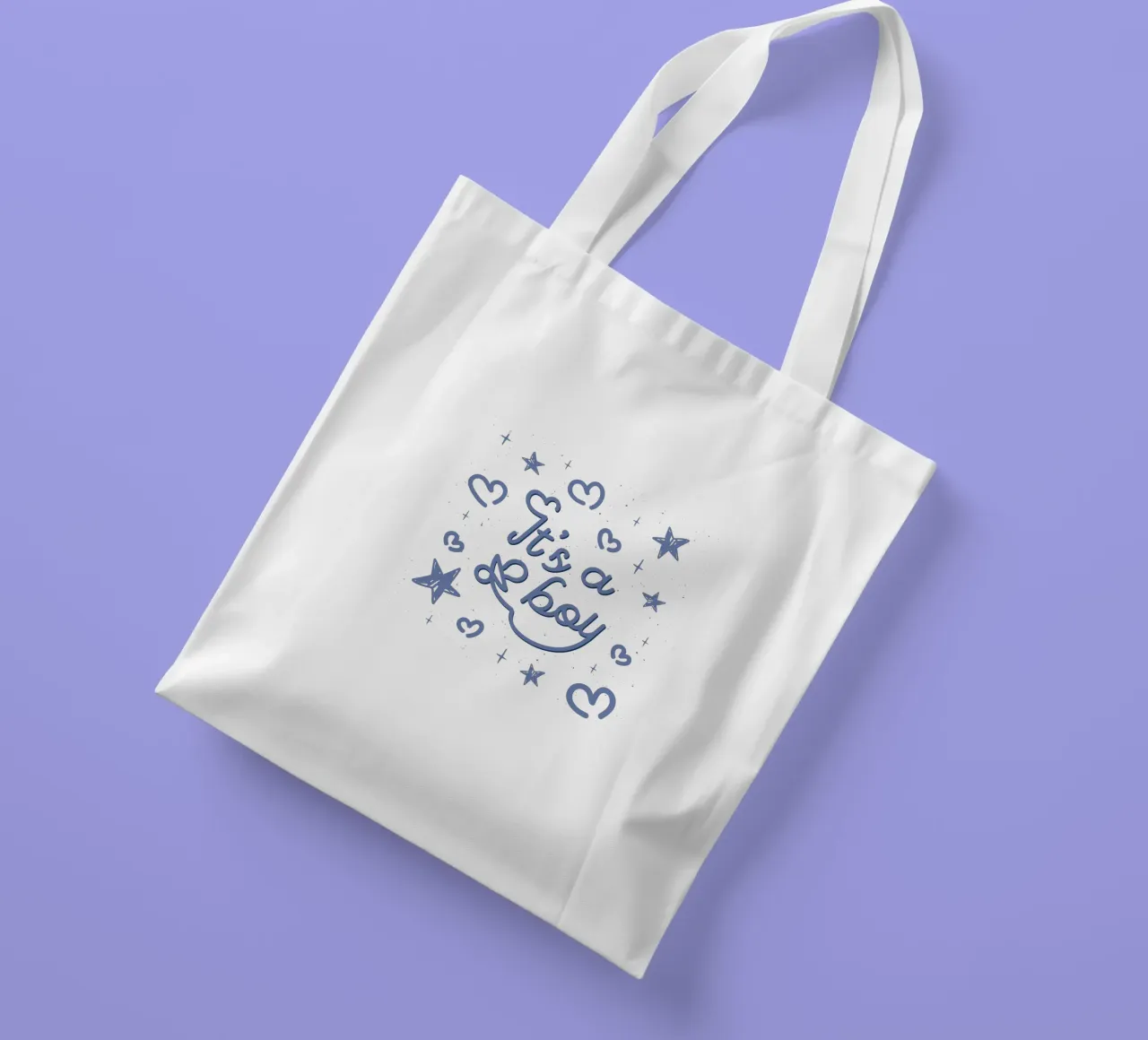 È un ragazzo borsa in juta da BABY ART PRINTS