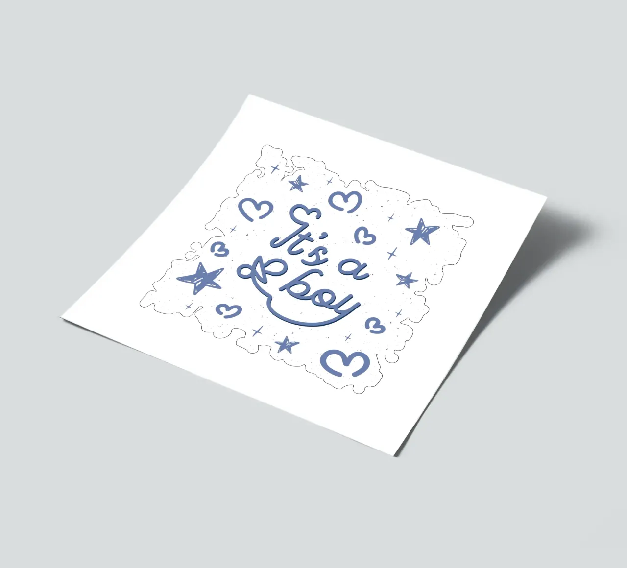 È un ragazzo foglio adesivo da 🐹 BABY ART PRINTS