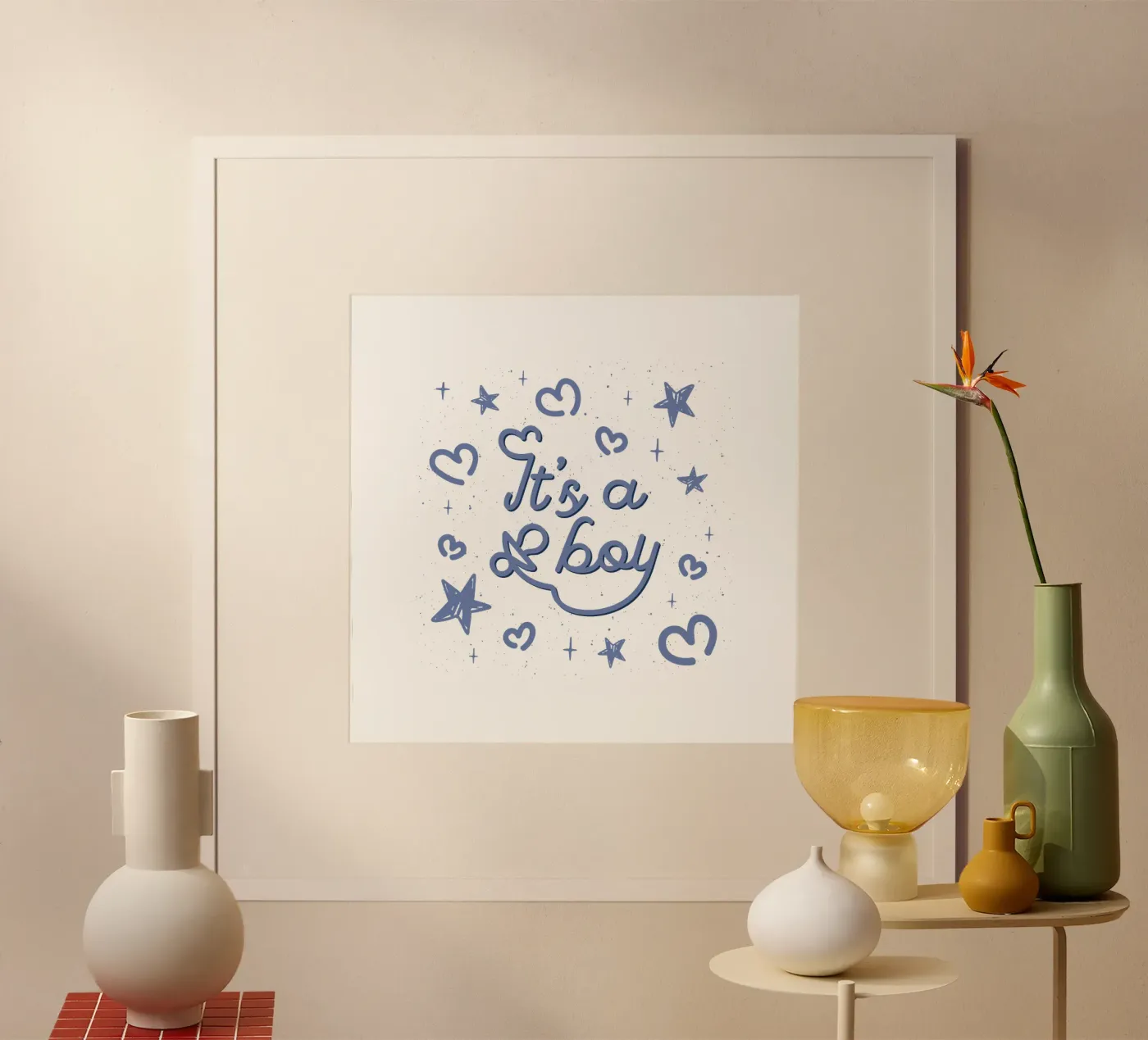 It's a boy poster by 🐹 BABY ART PRINTS