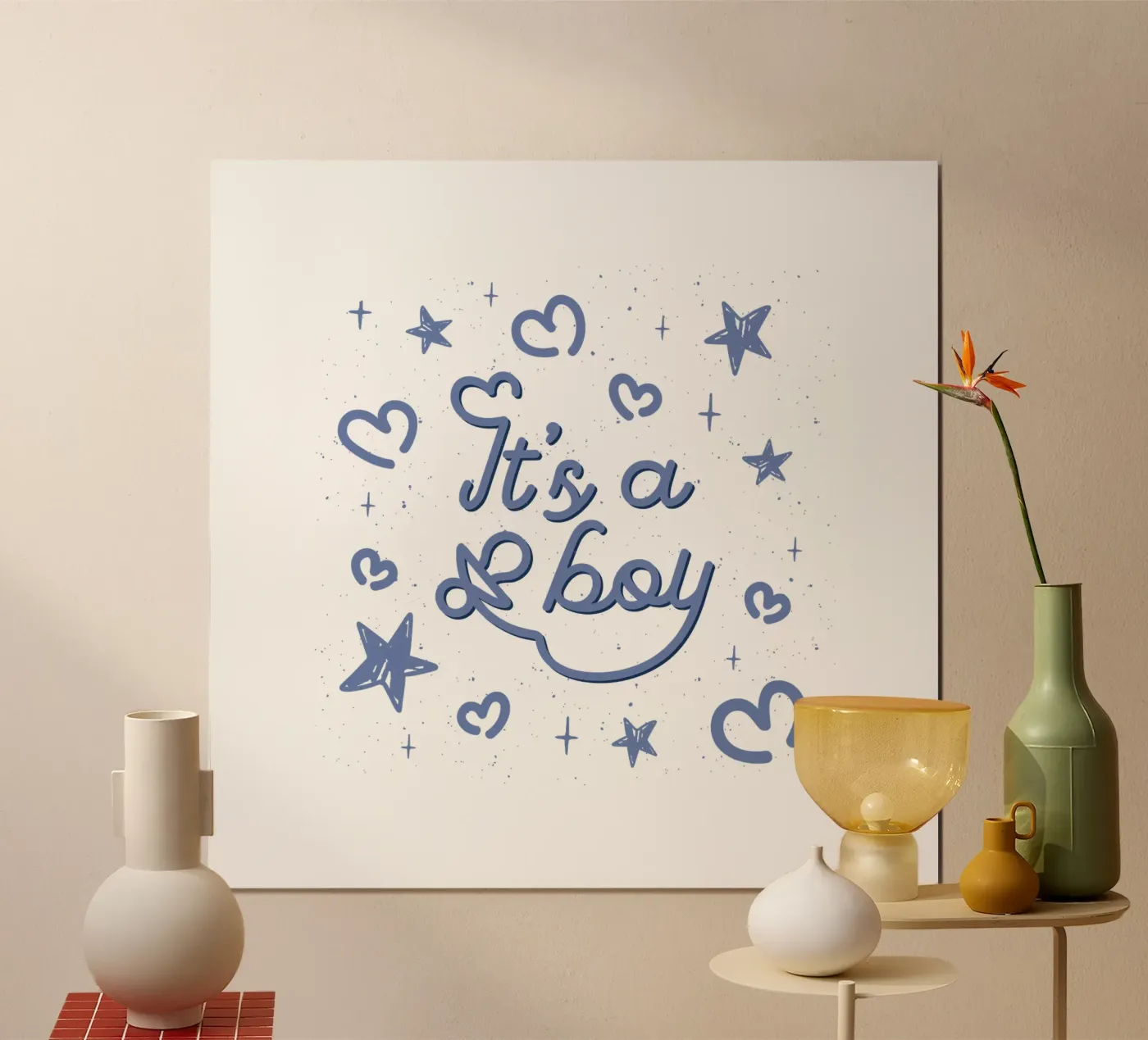 It's a boy poster by 🐹 BABY ART PRINTS