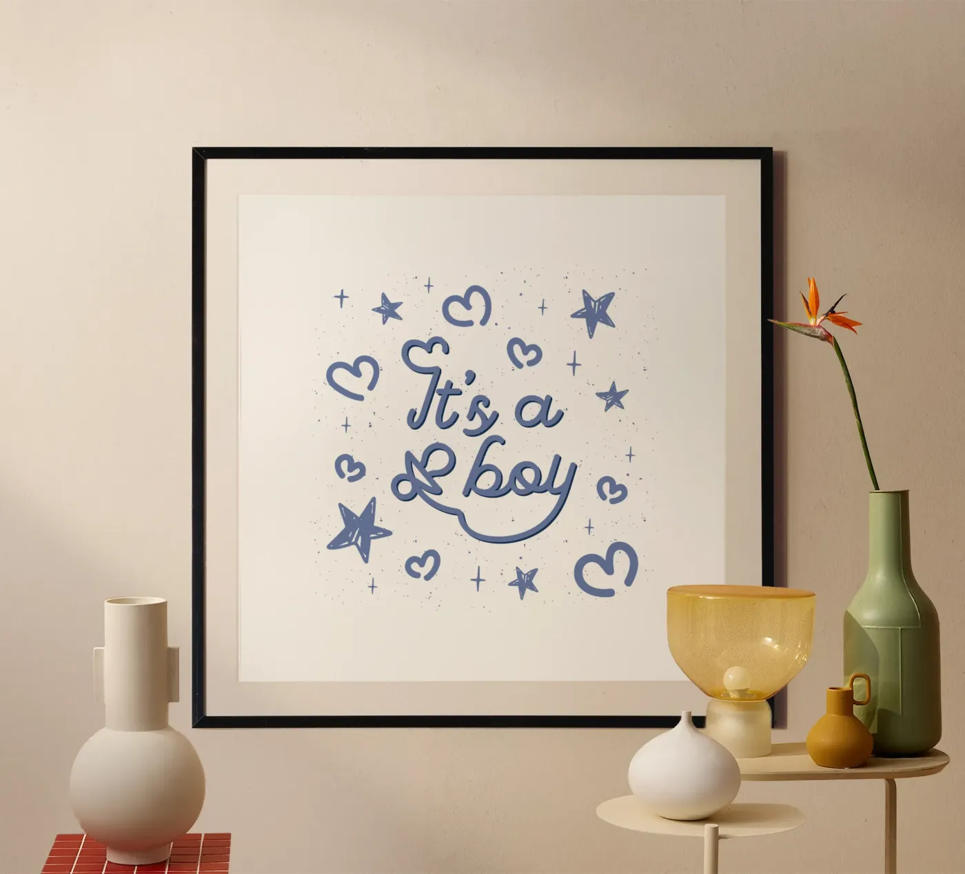 It's a boy poster by 🐹 BABY ART PRINTS