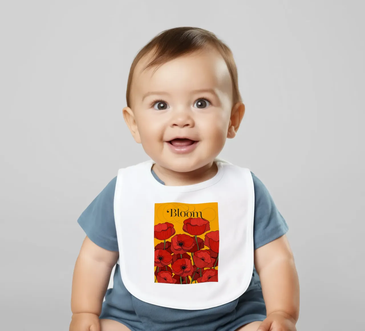 Bloom baby bib by designdn