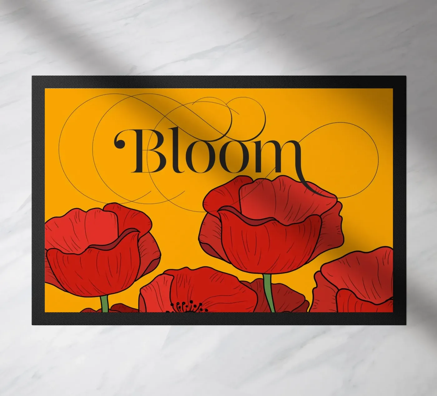 Bloom deurmat van DesigndN