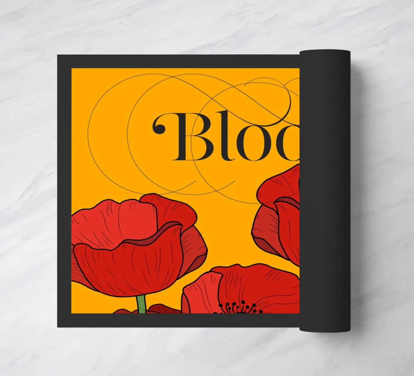 Bloom deurmat van DesigndN