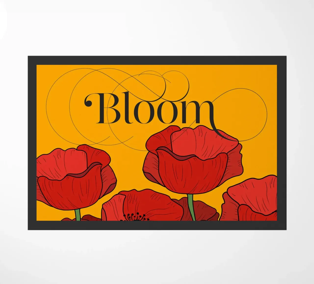 Bloom deurmat van DesigndN