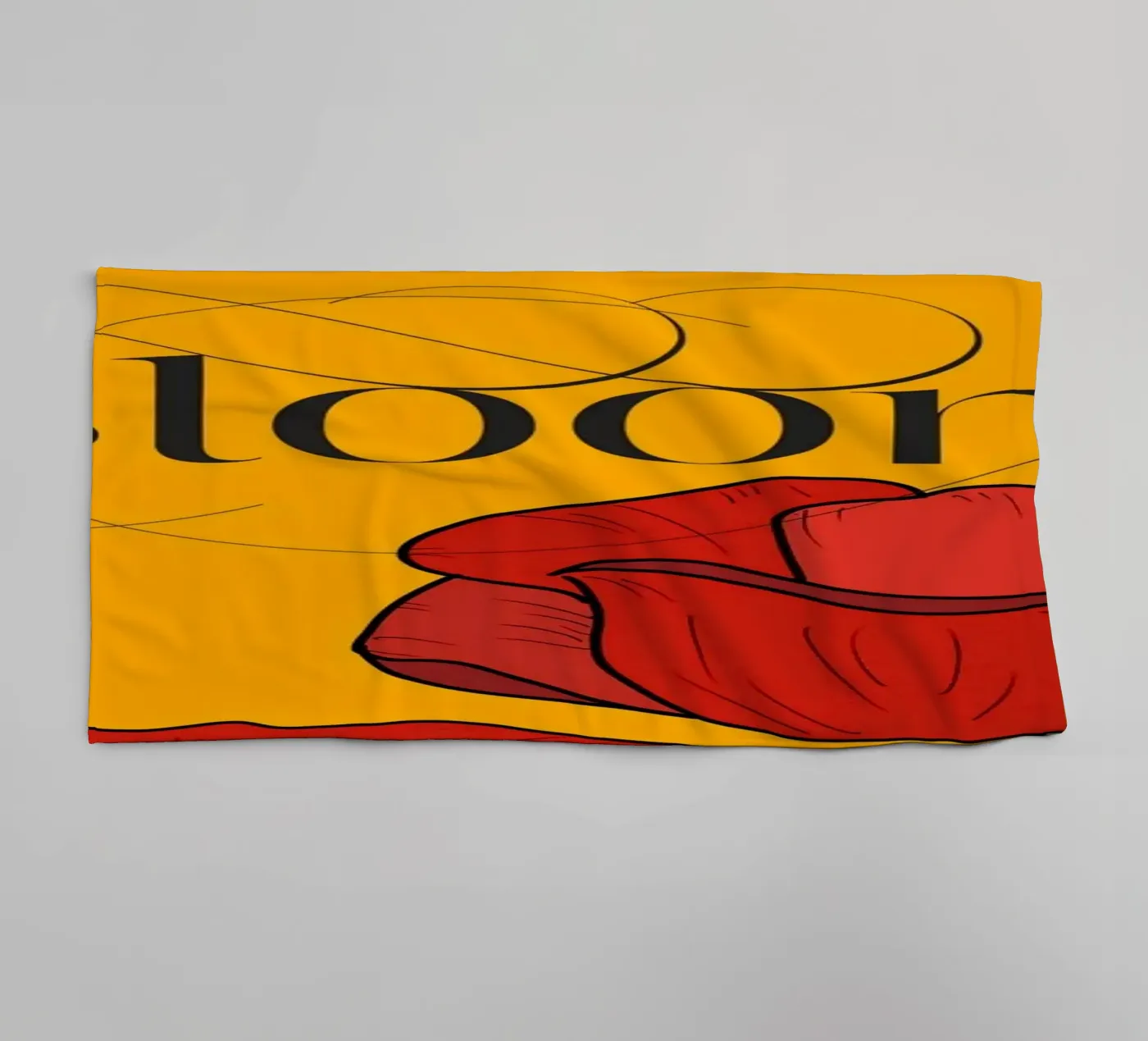 Bloom badhanddoek van DesigndN