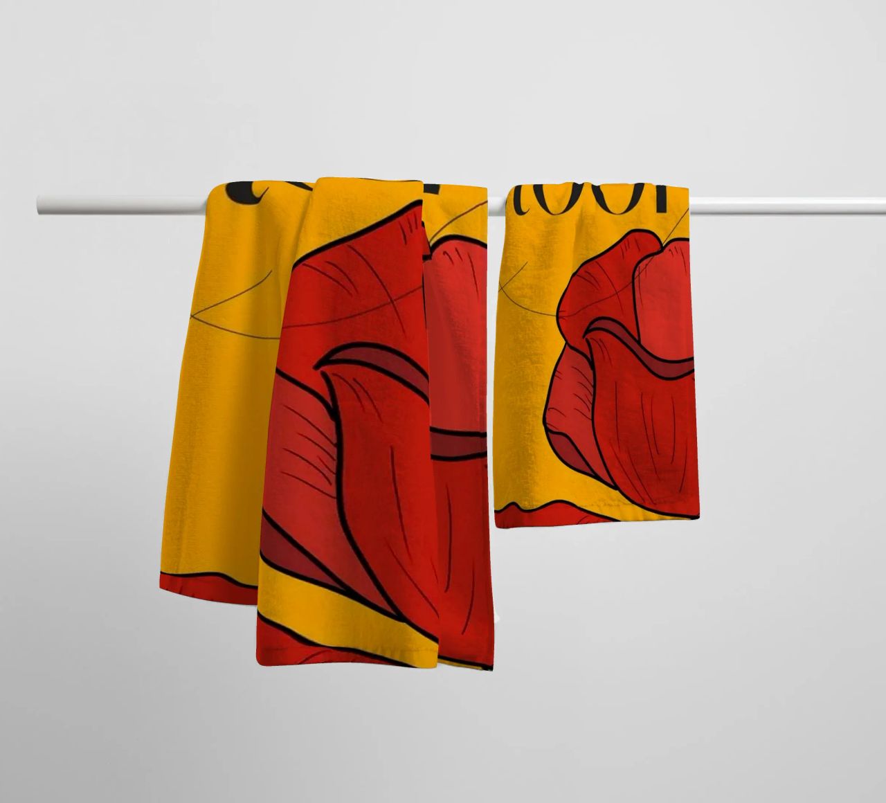 Bloom asciugamano da bagno da designdn