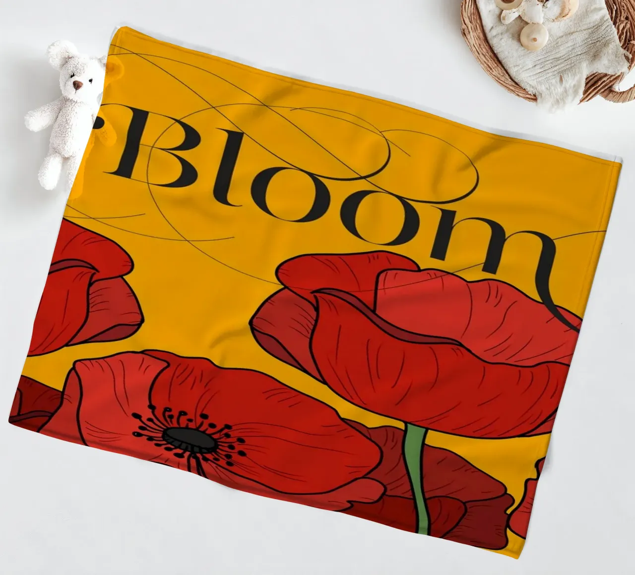 Bloom Fleecedecke von DesigndN