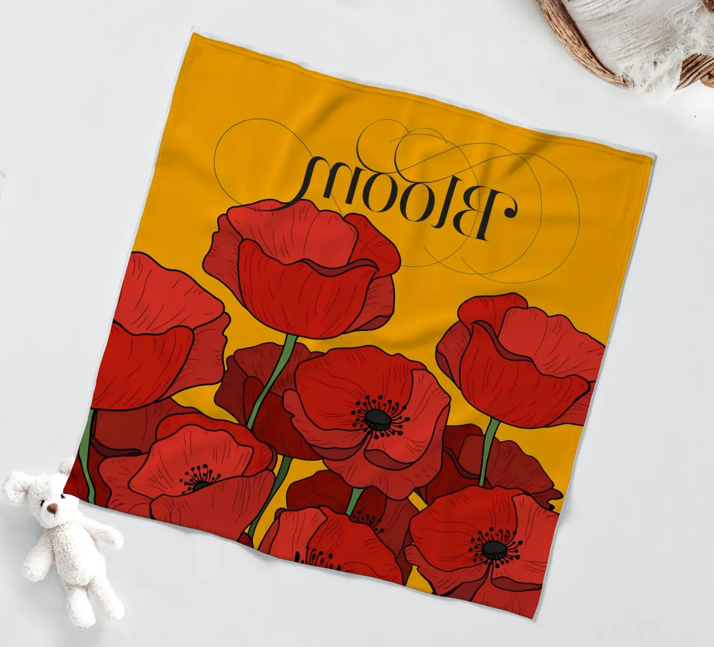 Bloom fleece blanket by DesigndN