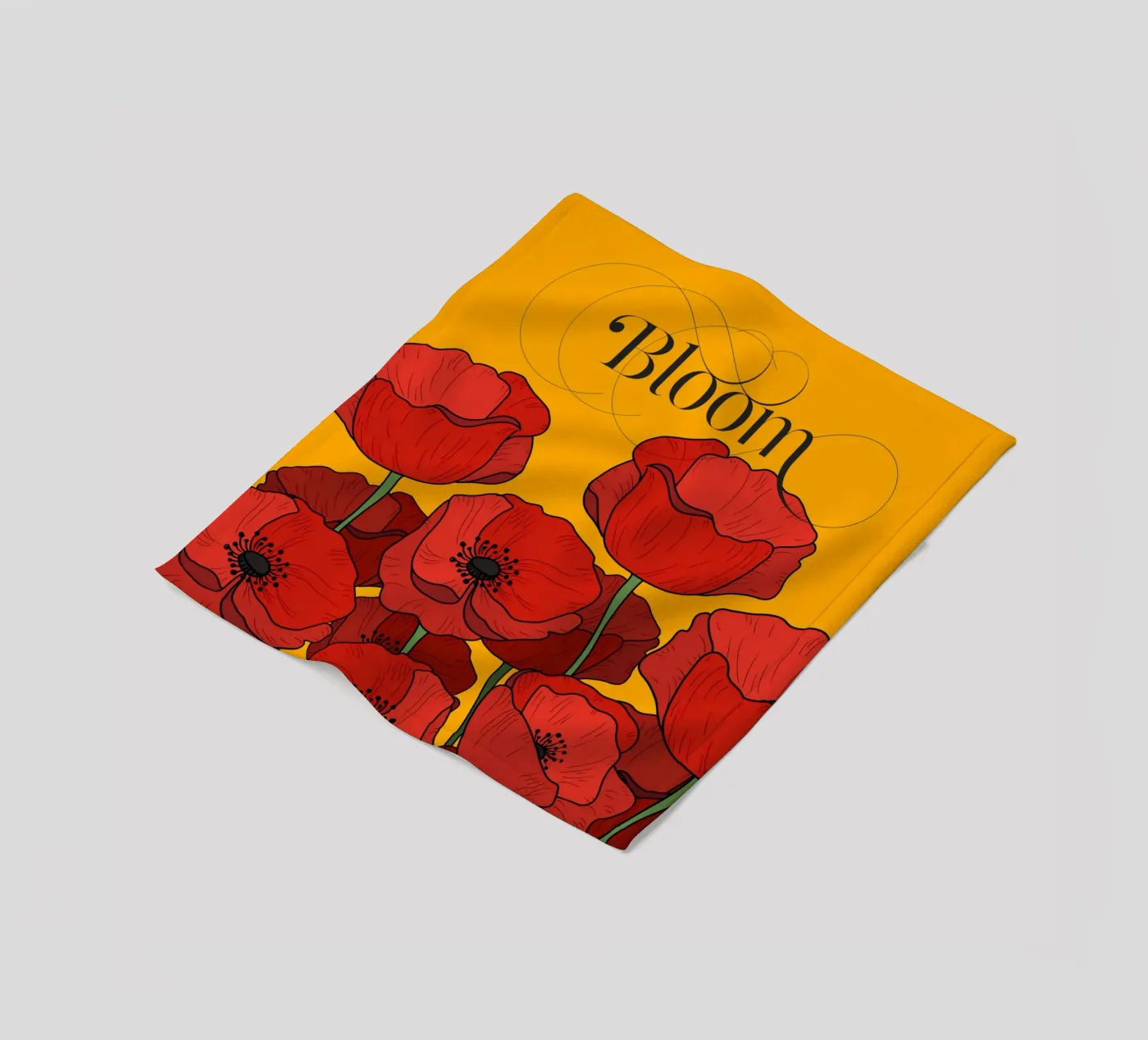 Bloom fleece blanket by DesigndN