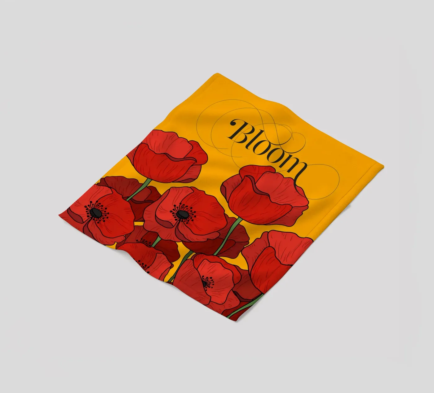 Bloom fleecedeken van DesigndN