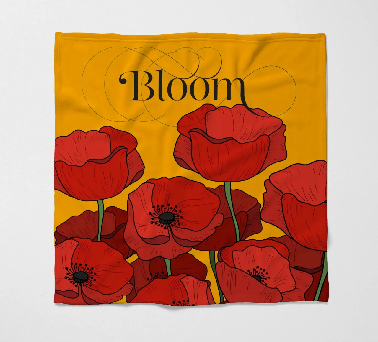 Bloom manta de franela de designdn