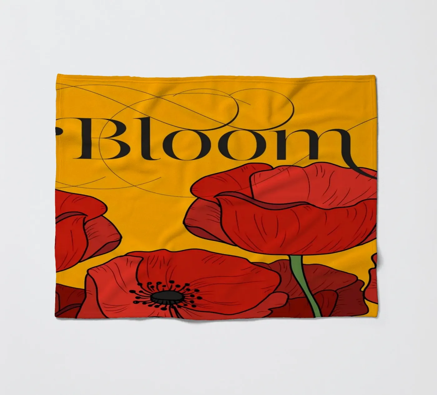 Bloom fleece blanket by DesigndN