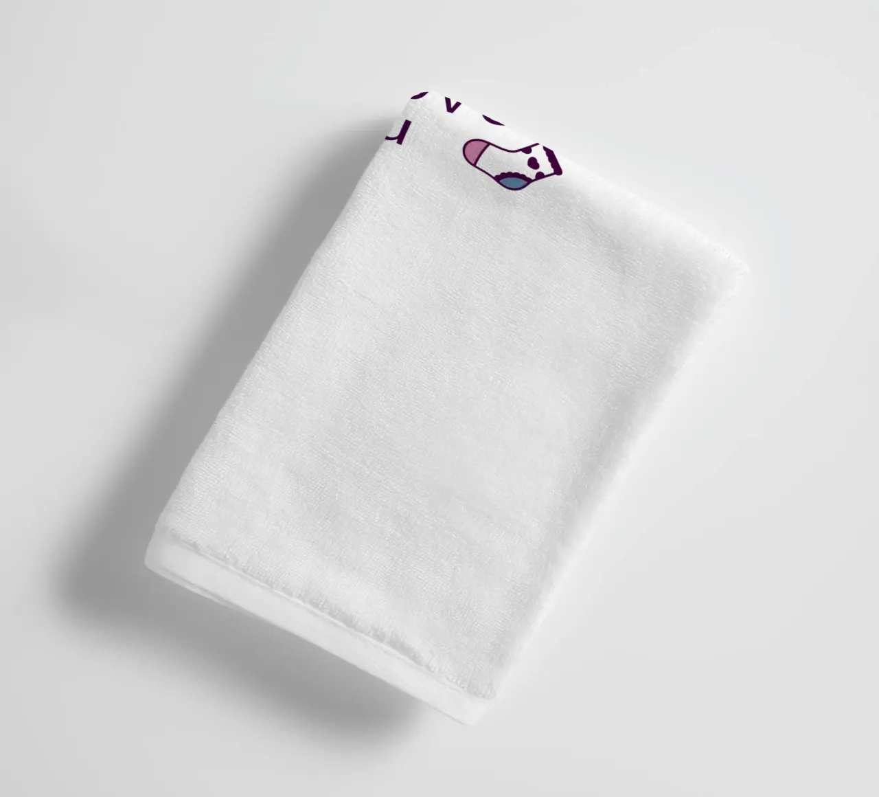 Rosa o blu asciugamano da bagno da 🐹 BABY ART PRINTS