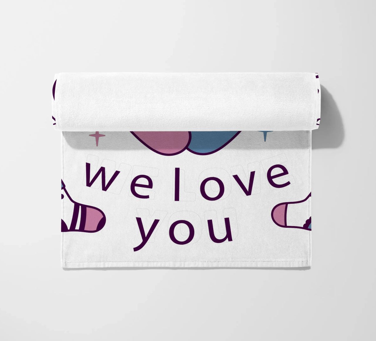 Rosa o blu telo mare da BABY ART PRINTS