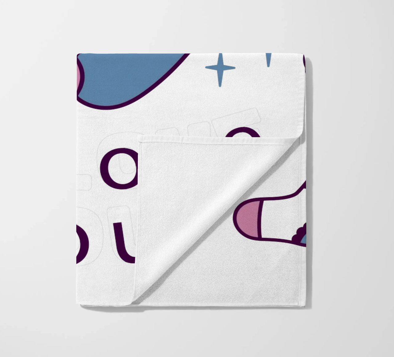 Rosa o blu telo mare da BABY ART PRINTS