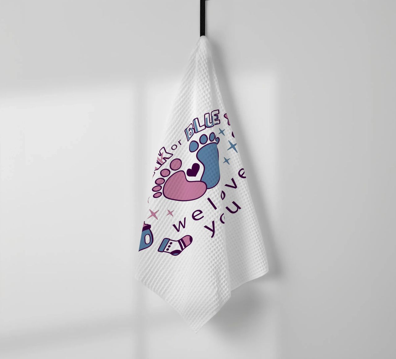 Rosa o blu canovaccio da cucina da BABY ART PRINTS