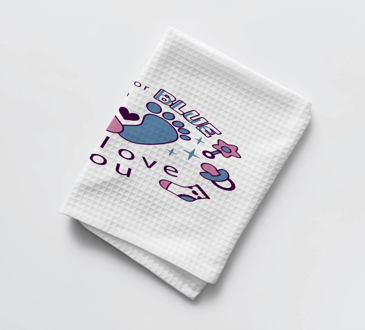 Rosa o blu canovaccio da cucina da BABY ART PRINTS