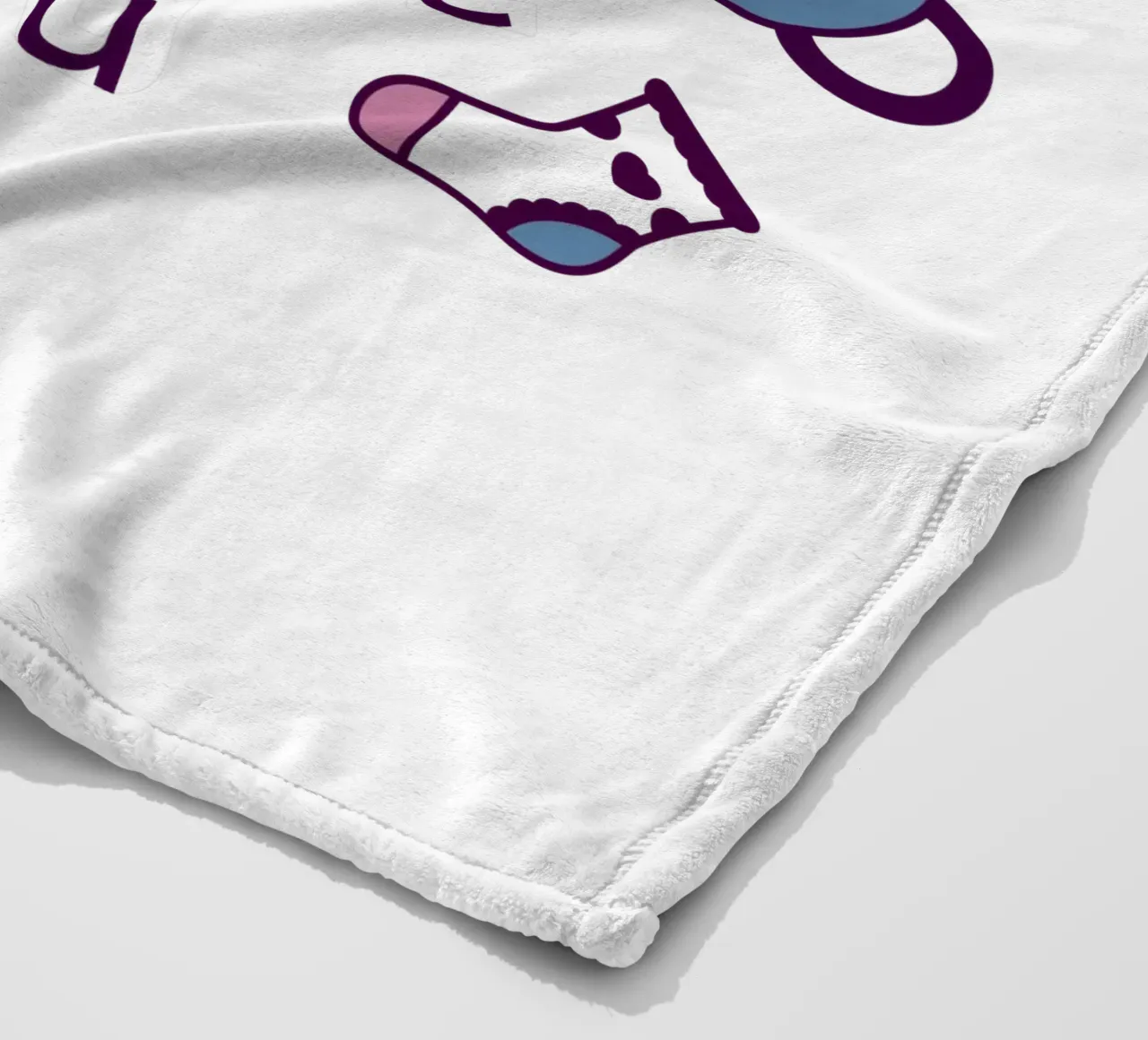 Rosa oder blau Fleecedecke von 🐹 BABY ART PRINTS