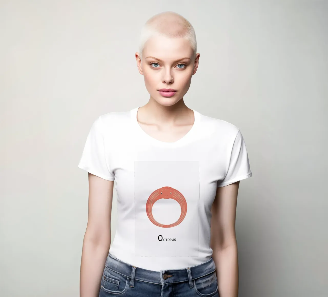 O for Octopus Frauen T-Shirt von Little Flourishes