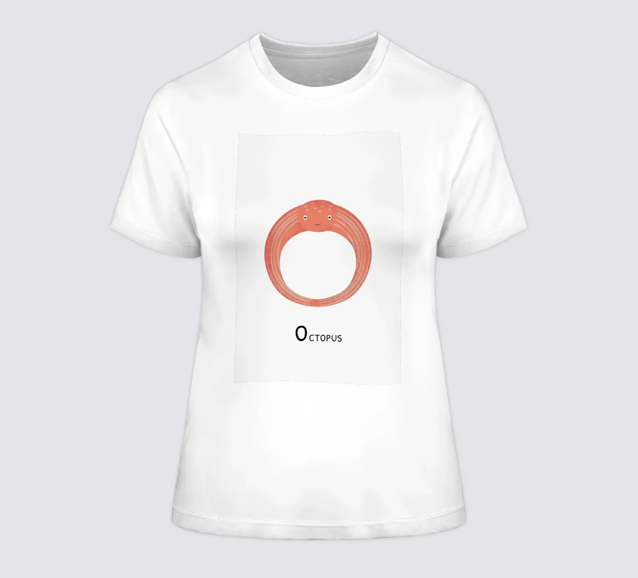 O for Octopus Frauen T-Shirt von Little Flourishes