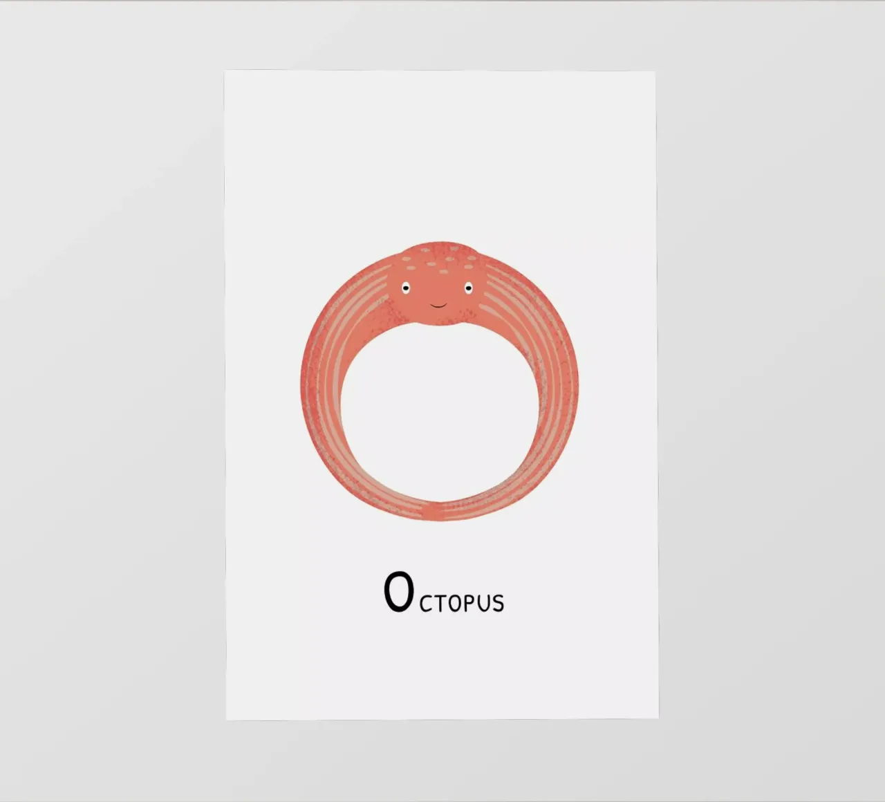 O for Octopus telo in pvc da Little Flourishes