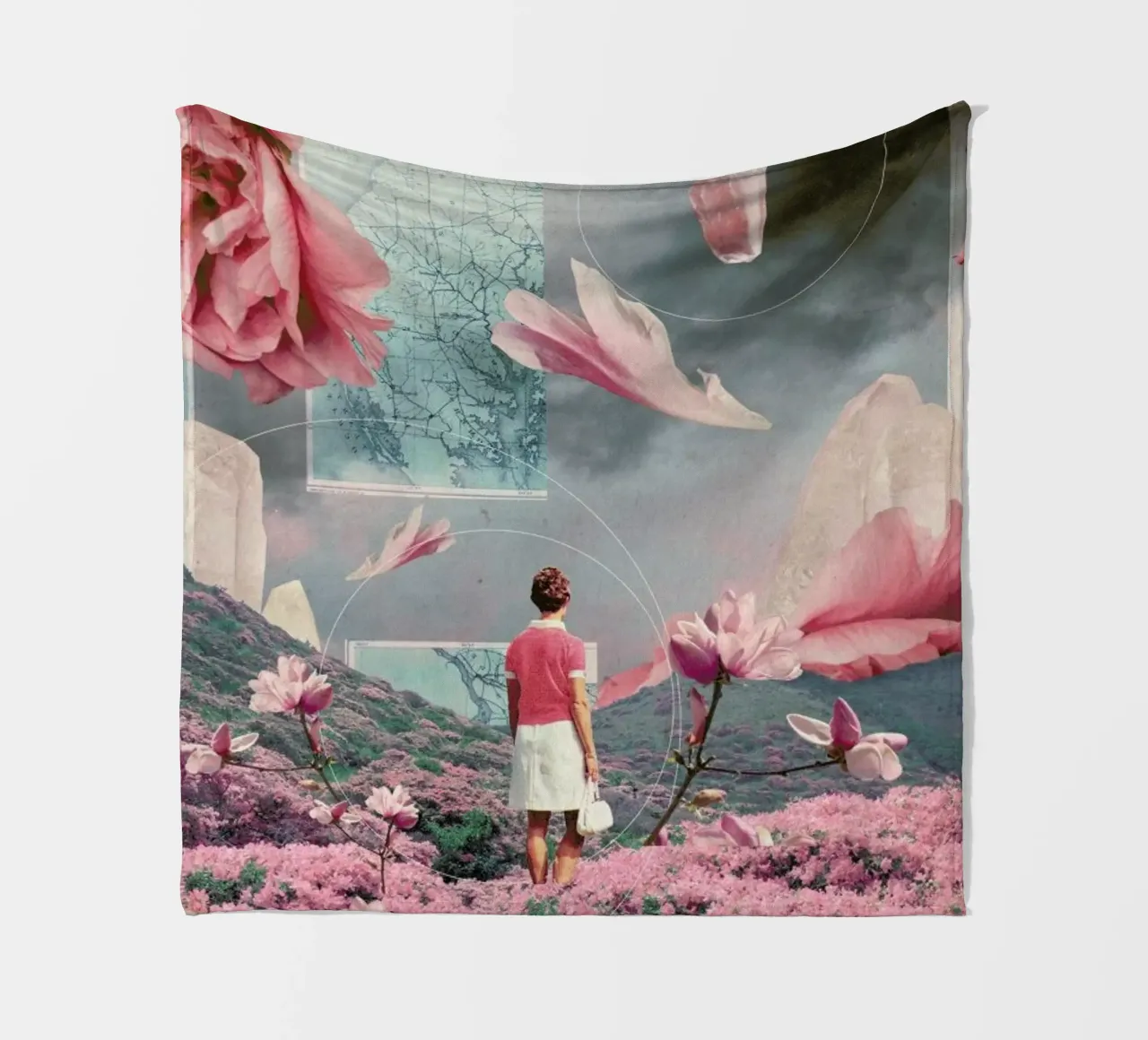 Trying To Accept The Distance Fleecedecke von Frank Moth