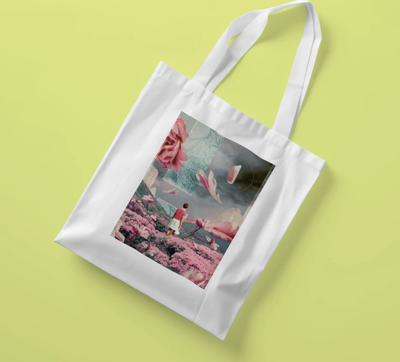 Trying To Accept The Distance borsa in juta da Frank Moth